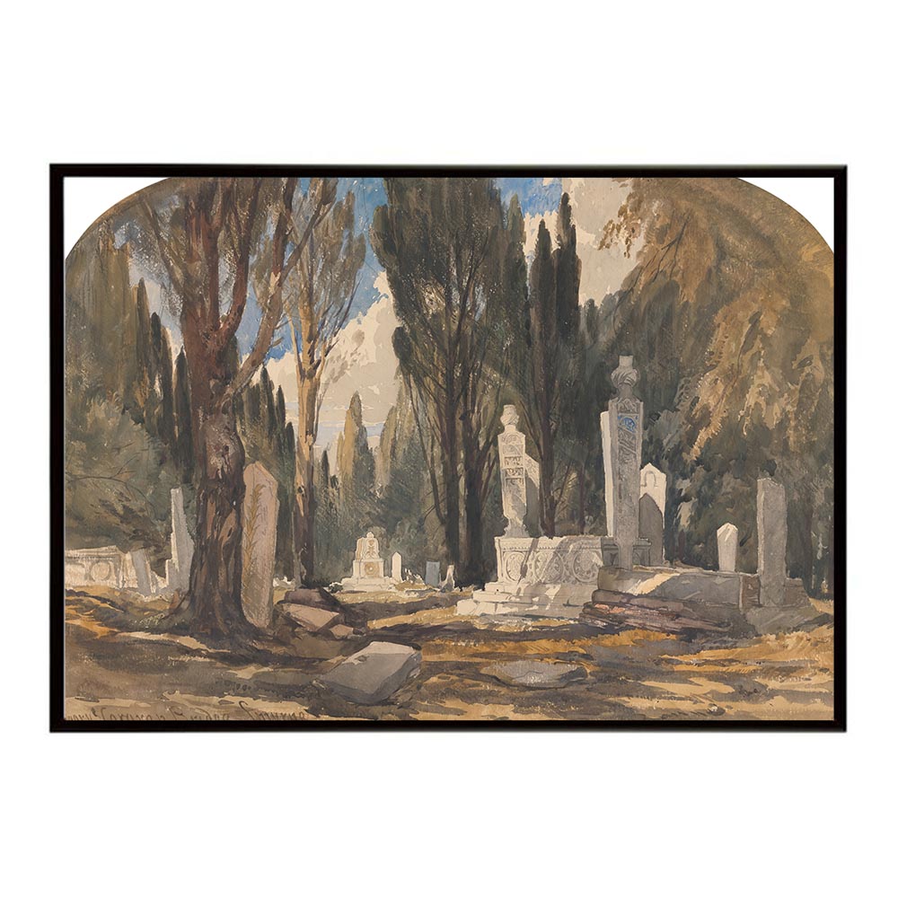 世界の古い絵画 レトロポスター デジタルリマスターNear the Caravan Bridge Smyrna インテリア a0 a1 ..