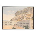 世界の古い絵画 レトロポスター デジタルリマスターOfficer’s Quarters and Casemate Barracks Gibraltar インテリ...