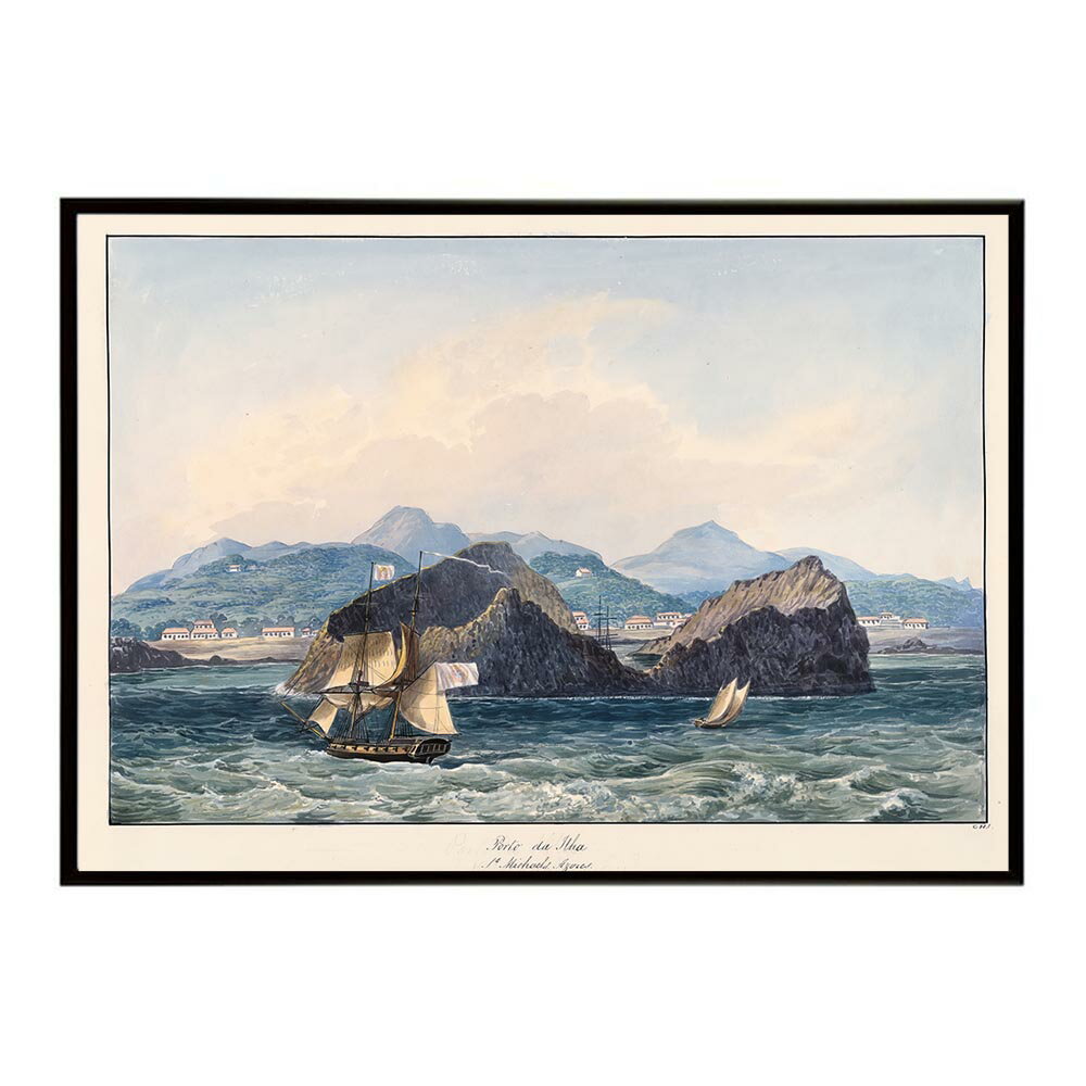世界の古い絵画 レトロポスター デジタルリマスターPorto da Ilha St. Michaels Azores インテリア a0 a1 a2 a3 a4 b4 b0 b1 b2 b3作品 油絵 水彩画 おしゃれ モダン シンプル お洒落【bn-poster-4087】