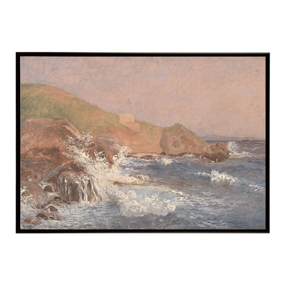 世界の古い絵画 レトロポスター デジタルリマスターRough Sea on a Rocky Coast Capri インテリア a0 a1 a2 a3 a4 b4 b0 b1 b2 b3作品 油絵 水彩画 おしゃれ モダン シンプル お洒落【bn-poster-4182】