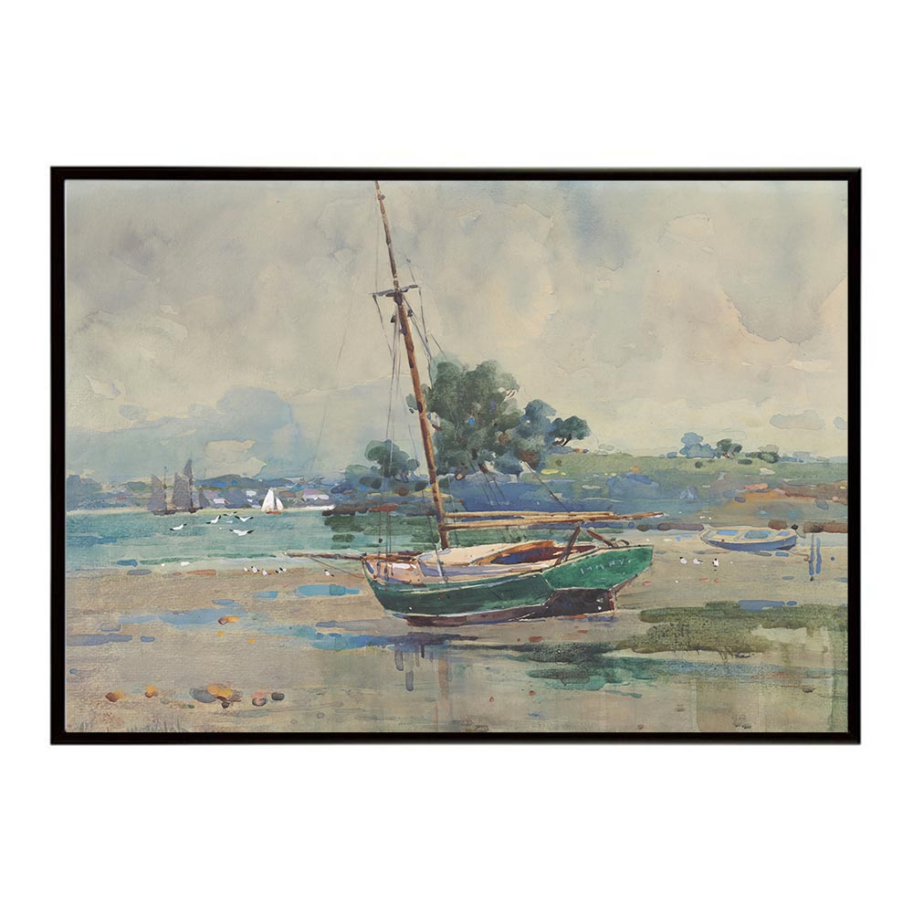 世界の古い絵画 レトロポスター デジタルリマスターSeascape with boat インテリア a0 a1 a2 a3 a4 b4 b0 b1 b2 b3作品 油絵 水彩画 おしゃれ モダン シンプル お洒落