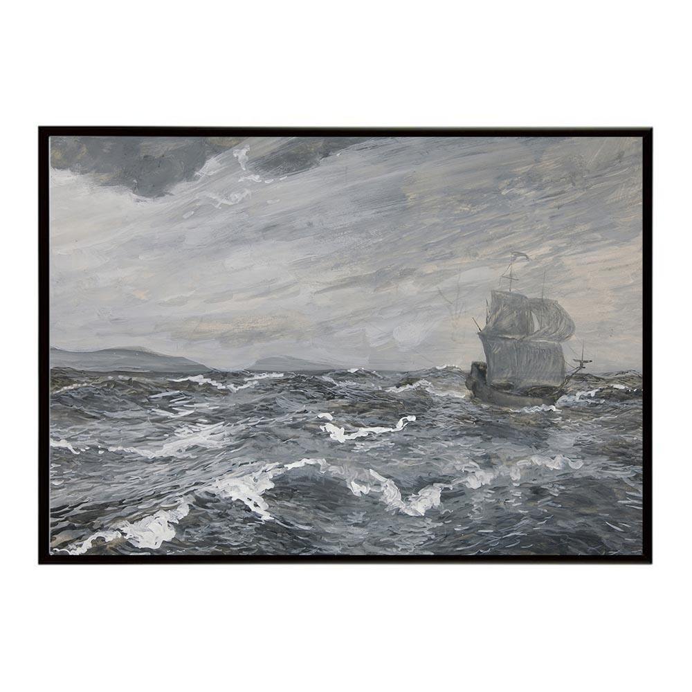 世界の古い絵画 レトロポスター デジタルリマスターSeascape with sailing?boat インテリア a0 a1 a2 a3 a4 b4 b0 b1 b2 b3作品 油絵 水彩画 おしゃれ モダン シンプル お洒落【bn-poster-4262】