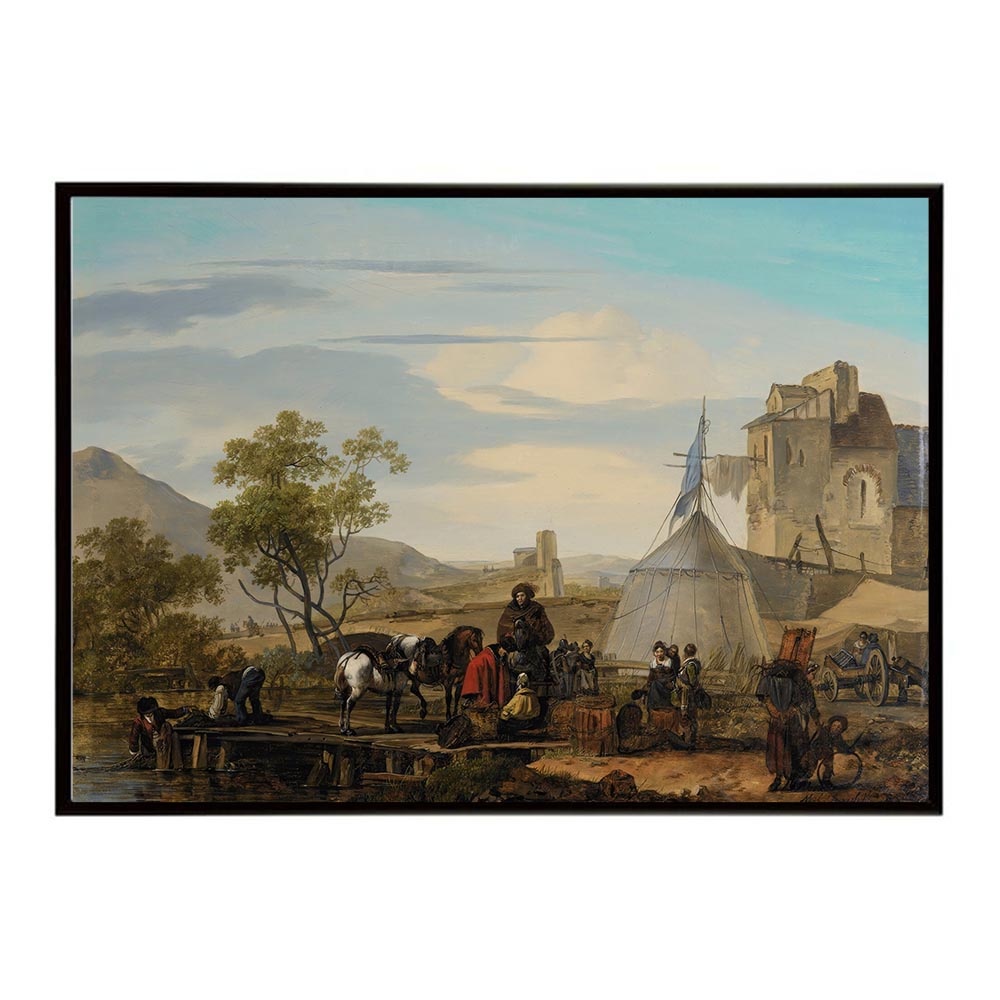 世界の古い絵画 レトロポスター デジタルリマスターSoldier’s Camp インテリア a0 a1 a2 a3 a4 b4 b0 b1 b2 b3作品 油絵 水彩画 おしゃれ モダン シンプル お洒落【bn-poster-4320】