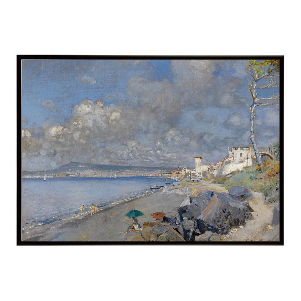 Rakuten - 世界の古い絵画 レトロポスター デジタルリマスターSpiaggia Di San Giovanni A Teduccio インテリア a0 a1 a2 a3 a4 b4 b0 b1 b2 b3作品 油絵 水彩画 おしゃれ モダン シンプル お洒落【bn-poster-4344】