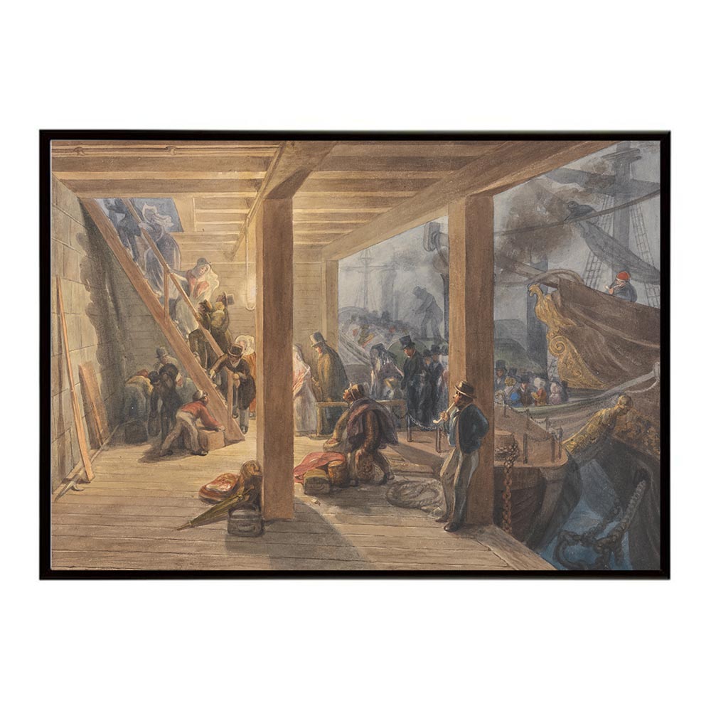 世界の古い絵画 レトロポスター デジタルリマスターSwan Stairs London Bridge インテリア a0 a1 a2 a3 a4 b4 b0 b1 b2 b3作品 油絵 水彩画 おしゃれ モダン シンプル お洒落【bn-poster-4423】