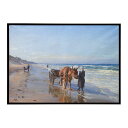 世界の古い絵画 レトロポスター デジタルリマスターThe Coastal Inhabitants Set Sail In The Landing インテリア a...