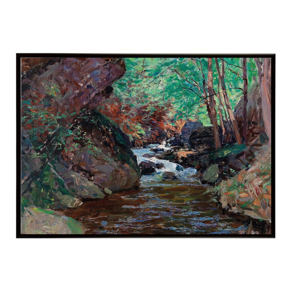 世界の古い絵画 レトロポスター デジタルリマスターThe Course of a Stream インテリア a0 a1 a2 a3 a4 b4 b0 b1 b2 b3作品 油絵 水彩画 おしゃれ モダン シンプル お洒落