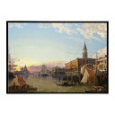 世界の古い絵画 レトロポスター デジタルリマスターThe Doge’s Palace and the Piazzetta di San Marco with a...