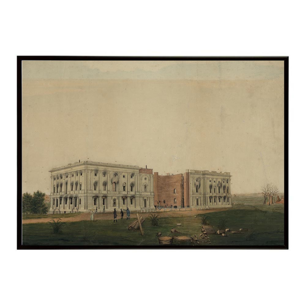 世界の古い絵画 レトロポスター デジタルリマスターU.S. Capitol after burning by the British インテリア a0 a1 a2 a3 a4 b4 b0 b1 b2 b3作品 油絵 水彩画 おしゃれ モダン シンプル お洒落【bn-poster-4714】