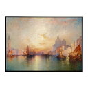 世界の古い絵画 レトロポスター デジタルリマスターVenice; Grand Canal at Sunset インテリア a0 a1 a2 a3 a4 b4 b...