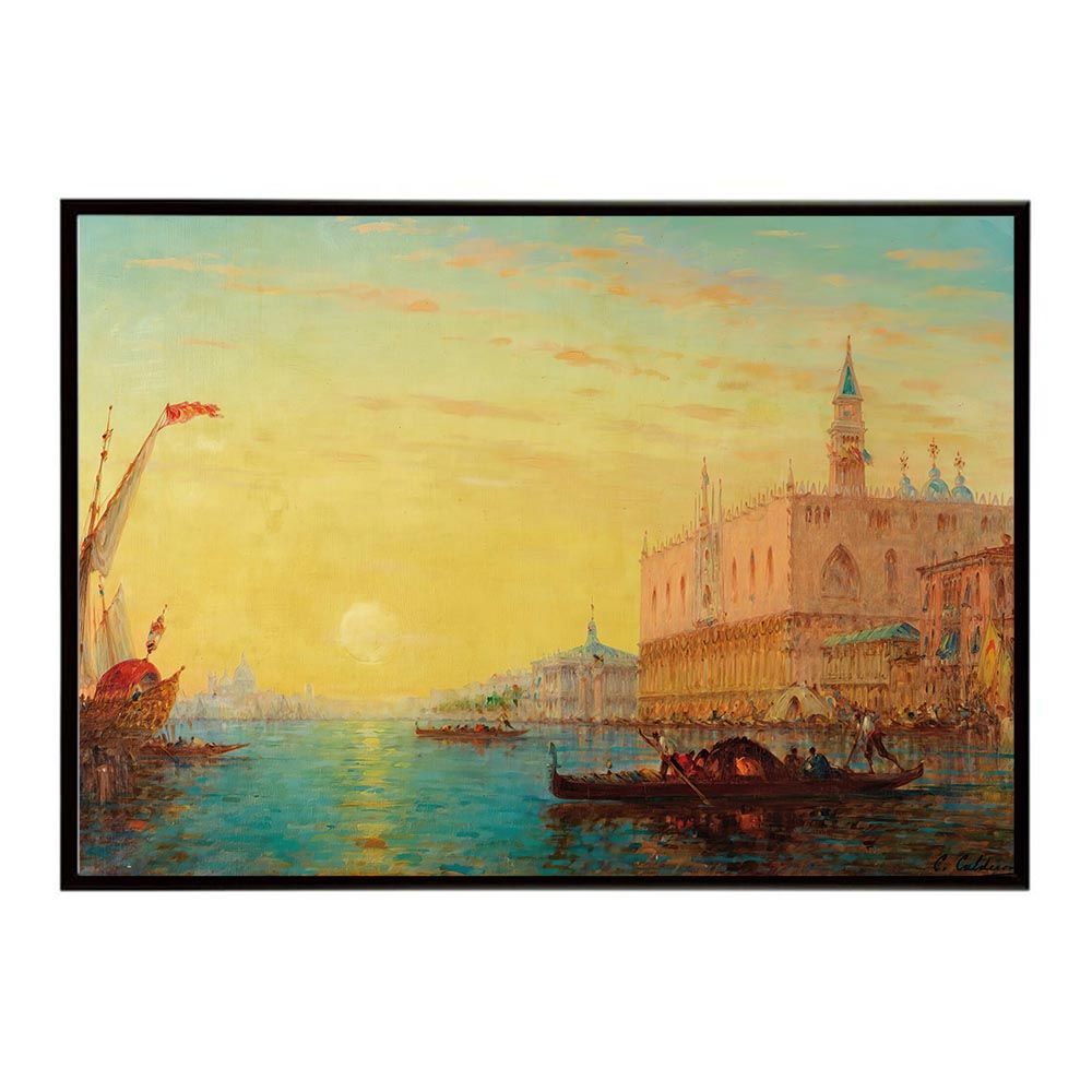 世界の古い絵画 レトロポスター デジタルリマスターVenice By Sundown インテリア a0 a1 a2 a3 a4 b4 b0 b1 b2 b3作品 油絵 水彩画 おしゃれ モダン シンプル お洒落【bn-poster-4757】