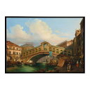 世界の古い絵画 レトロポスター デジタルリマスターVenice a View of the Grand Canal with Rialto Bridge インテ...
