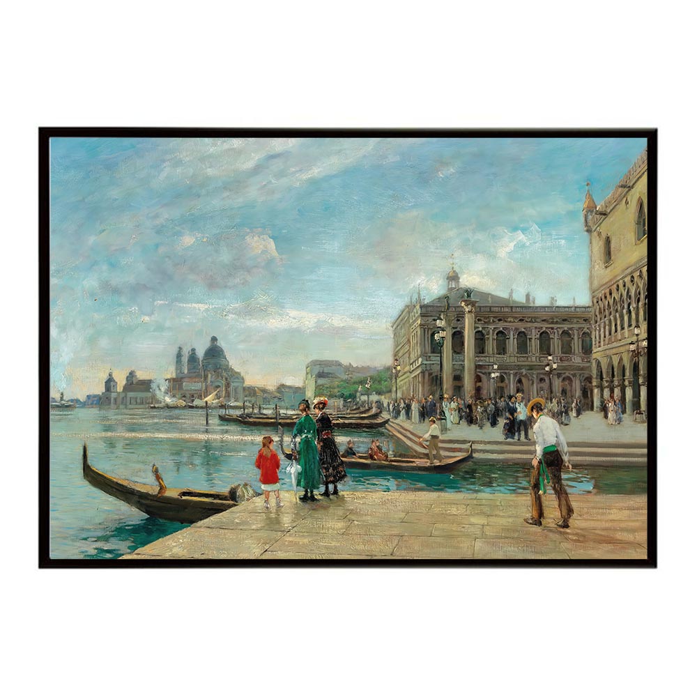 世界の古い絵画 レトロポスター デジタルリマスターVenice a view of St Mark’s Columns and Santa Maria della Salute インテリア a0 a1 a2 a3 a4 b4 b0 b1 b2 b3作品 油絵 水彩画 おしゃれ モダン シンプル お洒落