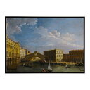 世界の古い絵画 レトロポスター デジタルリマスターVenice a view of the Grand Canal and the?Rialto Bridge ...