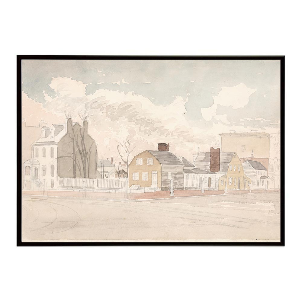 世界の古い絵画 レトロポスター デジタルリマスターView from N.E. corner 17th & H sts Spring of 187..