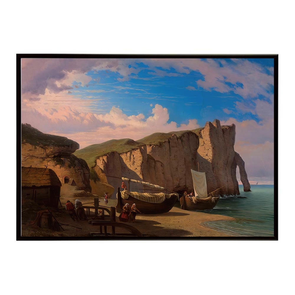 世界の古い絵画 レトロポスター デジタルリマスターView of Cap d’Entifer in Etretat Normandy インテリア a0 a1 a2 a3 a4 b4 b0 b1 b2 b3作品 油絵 水彩画 おしゃれ モダン シンプル お洒落【bn-poster-4812】