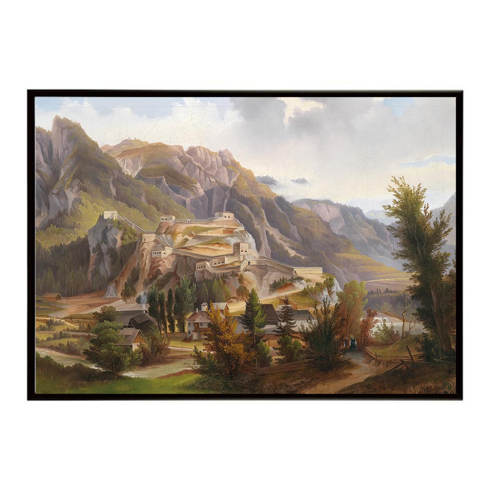 世界の古い絵画 レトロポスター デジタルリマスターView of Malborghetto インテリア a0 a1 a2 a3 a4 b4 b0 b1 b2 b3作品 油絵 水彩画 おしゃれ モダン シンプル お洒落【bn-poster-4831】