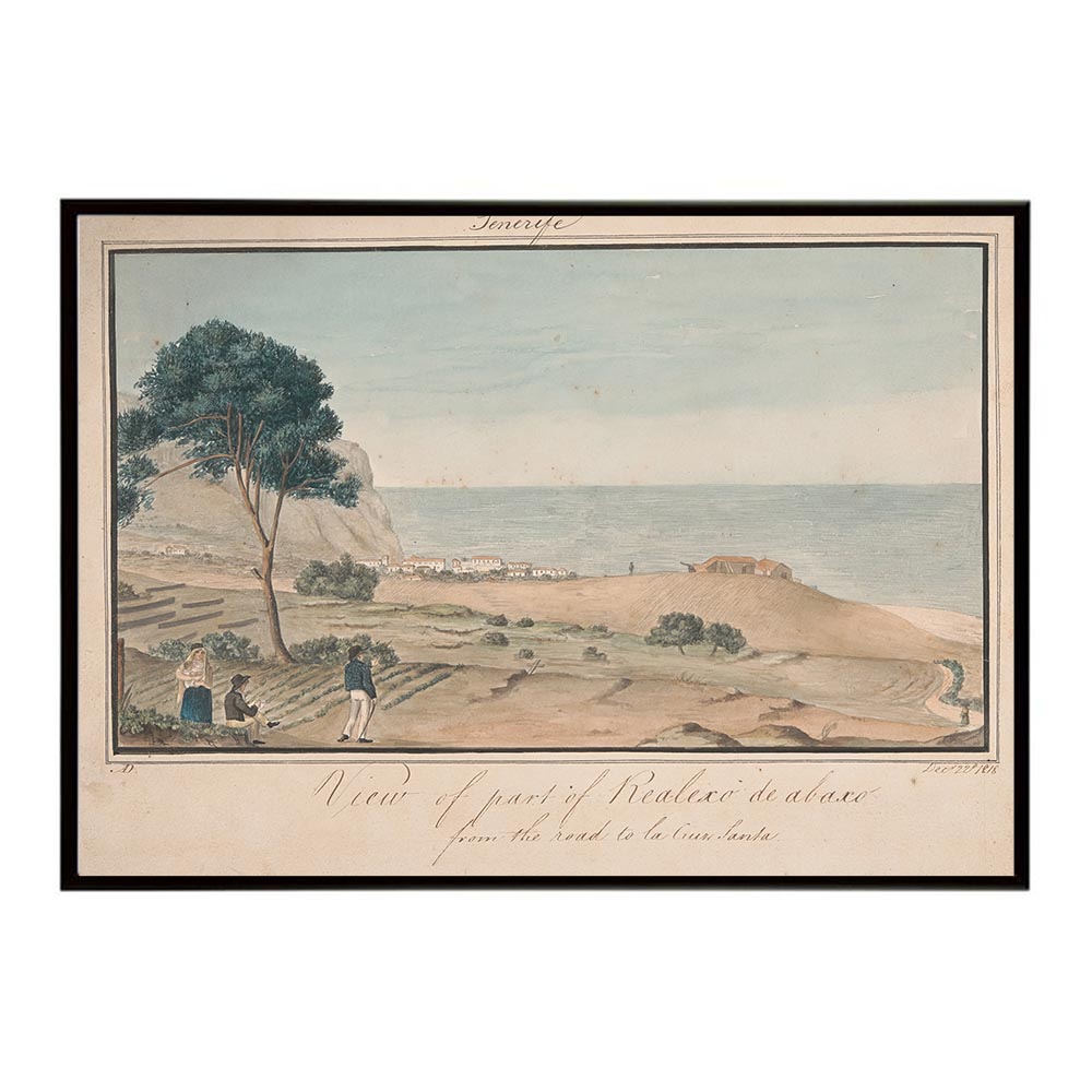 世界の古い絵画 レトロポスター デジタルリマスターView of part of Realesco de abasco from the road to la Cruz Santa インテリア a0 a1 a2 a3 a4 b4 b0 b1 b2 b3作品 油絵 水彩画 おしゃれ モダン シンプル お洒落【bn-poster-4853】