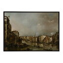 世界の古い絵画 レトロポスター デジタルリマスターView up the Grand Canal toward the Rialto インテリア a0 a1 a...