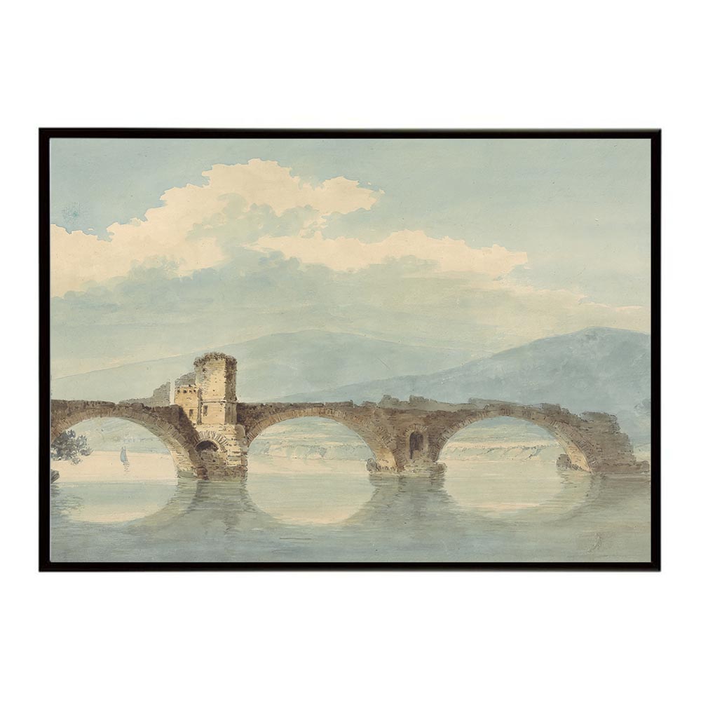 ポスター 名画 絵画 横 a0 a1 a2 a3 a4 b0 b2 b1 b3 b4 アルノ川にかかる橋 インテリア お洒落 デジタルリマスター アルノ川 橋 風景 トスカーナ イタリア 都市 美しさ【bn-poster-5041】