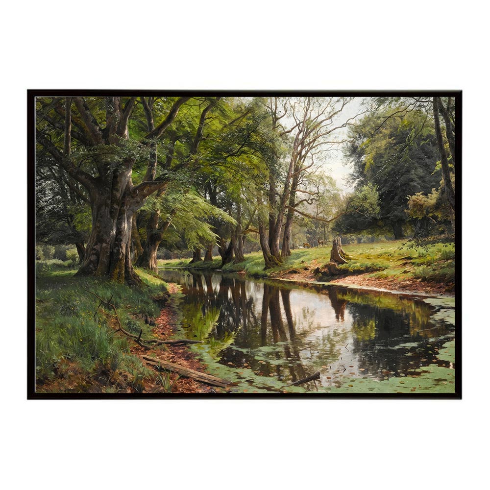 Rakuten - ポスター 名画 絵画 横 a0 a1 a2 a3 a4 b0 b2 b1 b3 b4 A Woodland Stream on a Summer Day インテリア おしゃれ デジタルリマスター 森の小川 夏の日 自然【bn-poster-5151】