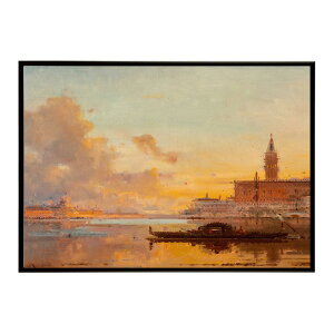 ポスター 名画 絵画 横 a0 a1 a2 a3 a4 b0 b2 b1 b3 b4 夕焼け ドゥカーレ宮殿 ヴェニス インテリア おしゃれ デジタルリマスター【bn-poster-5200】