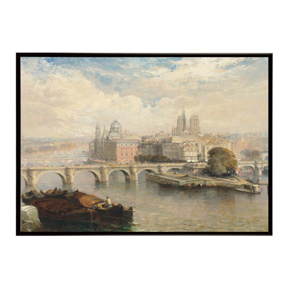 ポスター 名画 絵画 横 a0 a1 a2 a3 a4 b0 b2 b1 b3 b4 パリ ポン・ヌフ ノートルダム大聖堂 インテリア おしゃれ デジタルリマスター【bn-poster-5201】