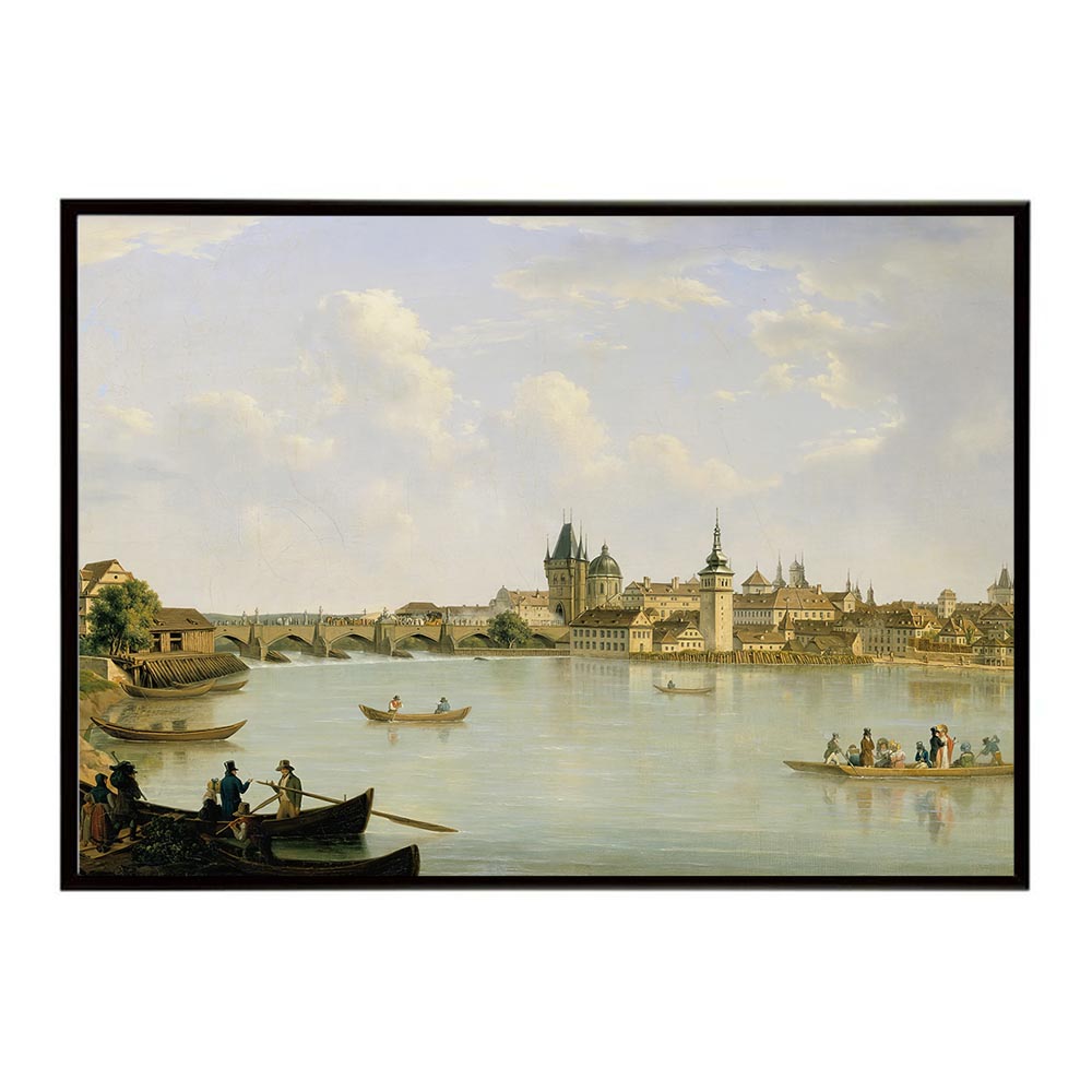 ポスター 名画 絵画 横 a0 a1 a2 a3 a4 b0 b2 b1 b3 b4 プラハ モルダウ橋 カルル橋 風景 インテリア ..
