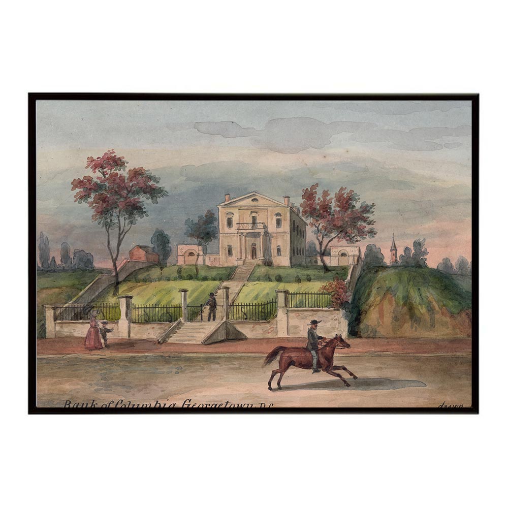 ポスター 名画 絵画 横 a0 a1 a2 a3 a4 b0 b2 b1 b3 b4 コロンビア銀行 ジョージタウン ワシントンD.C...