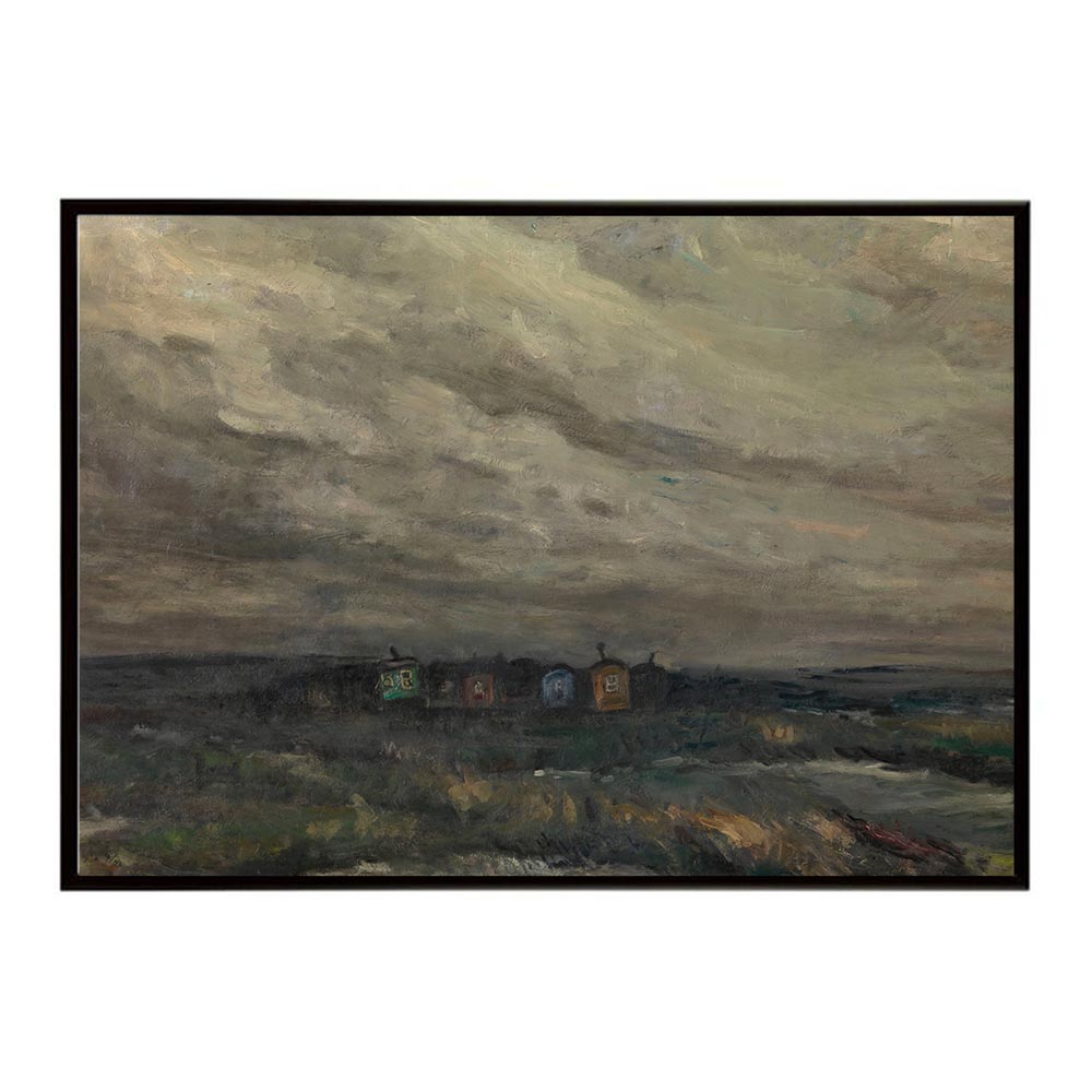 ポスター 名画 絵画 横 a0 a1 a2 a3 a4 b0 b2 b1 b3 b4 雨中のキャラバン インテリア お洒落 デジタル..