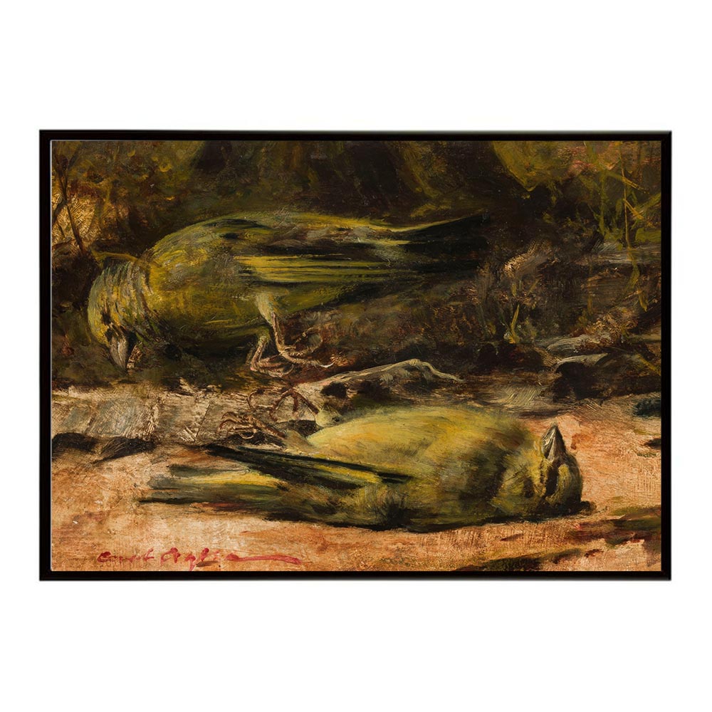 ポスター 名画 絵画 横 a0 a1 a2 a3 a4 b0 b2 b1 b3 b4 死んだ鳥たち インテリア お洒落 デジタルリマスター 自然 静物画【bn-poster-5604】