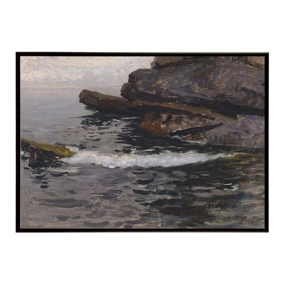 Rakuten - ポスター 名画 絵画 横 a0 a1 a2 a3 a4 b0 b2 b1 b3 b4 Felskuste bei Capo Lungo インテリア おしゃれ 海岸風景【bn-poster-5743】