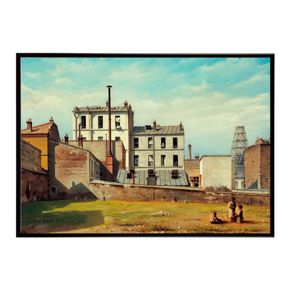 ポスター 名画 絵画 フレーム パリのシテ・ニス、オリヨン通り インテリア おしゃれ パリ風景 デジタル..