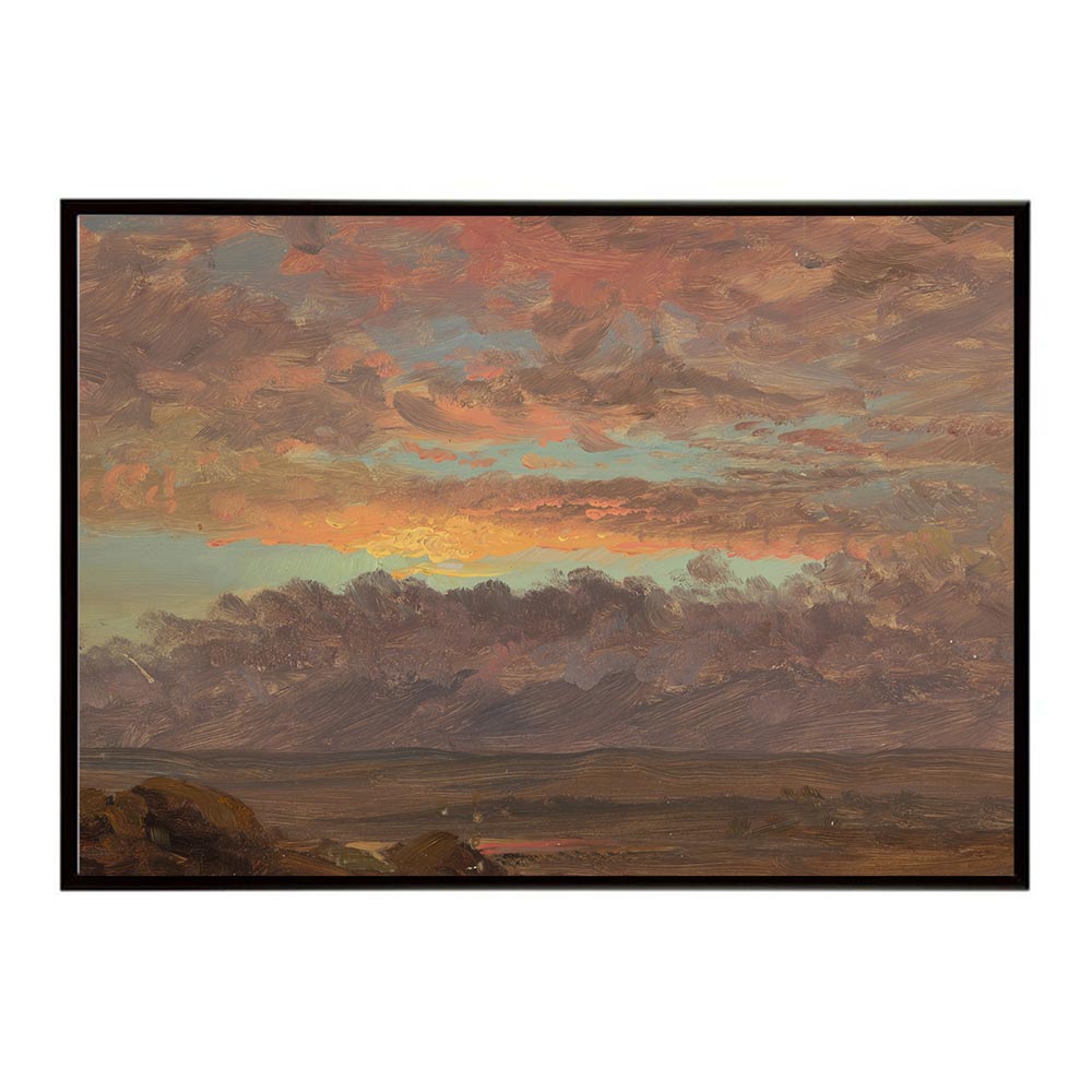 ポスター 名画 絵画 フレーム ハドソンバレーを見渡すニューヨーク インテリア おしゃれ アメリカ風景 デジタルリマスター 横 A B 1 2 3 4 0 【bn-poster-6289】