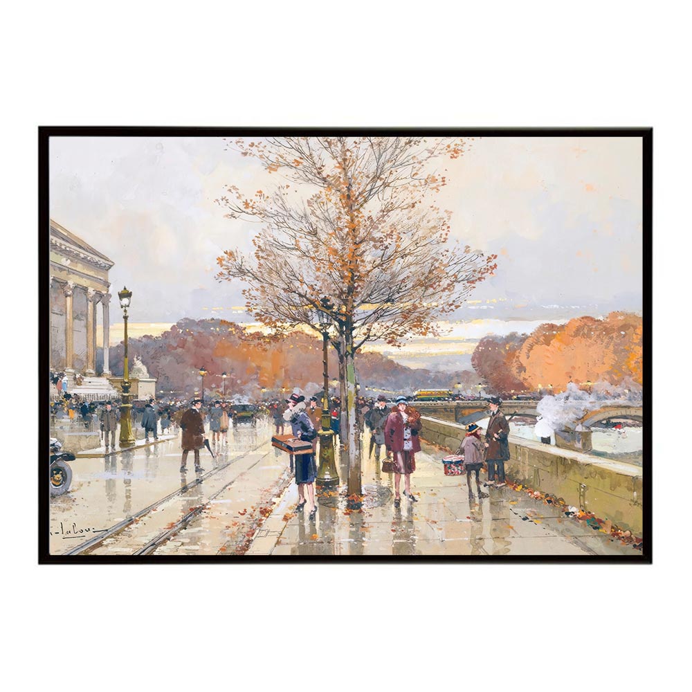 ポスター 名画 絵画 フレーム 国民議会とコンコルド橋 インテリア おしゃれ パリ風景 デジタルリマスター 横 A B 1 2 3 4 0 【bn-poster-6306】