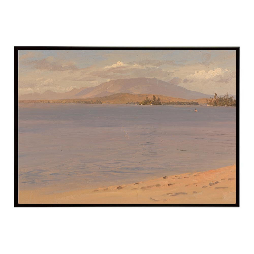 Rakuten - ポスター 名画 絵画 フレーム ミリノケット湖から見たカターディン山 インテリア おしゃれ アメリカ風景 デジタルリマスター 横 A B 1 2 3 4 0 【bn-poster-6411】
