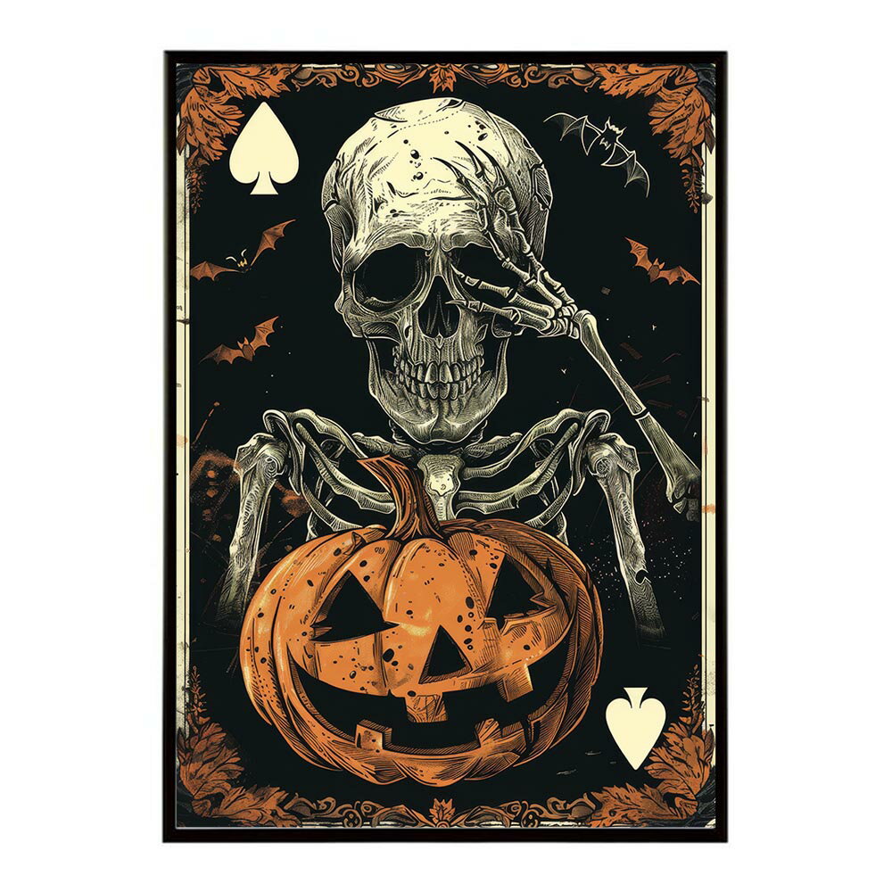 ハロウィーン Halloween パンプキン イベント ジャックオーランタン コスプレ 装飾 オレンジ かぼちゃ おばけ こうもり ホラー ポスター 用紙とサイズが選べる インテリア おしゃれ プリントポスター フォト イラスト お洒落 特大 大きい【lh-poster-9387】
