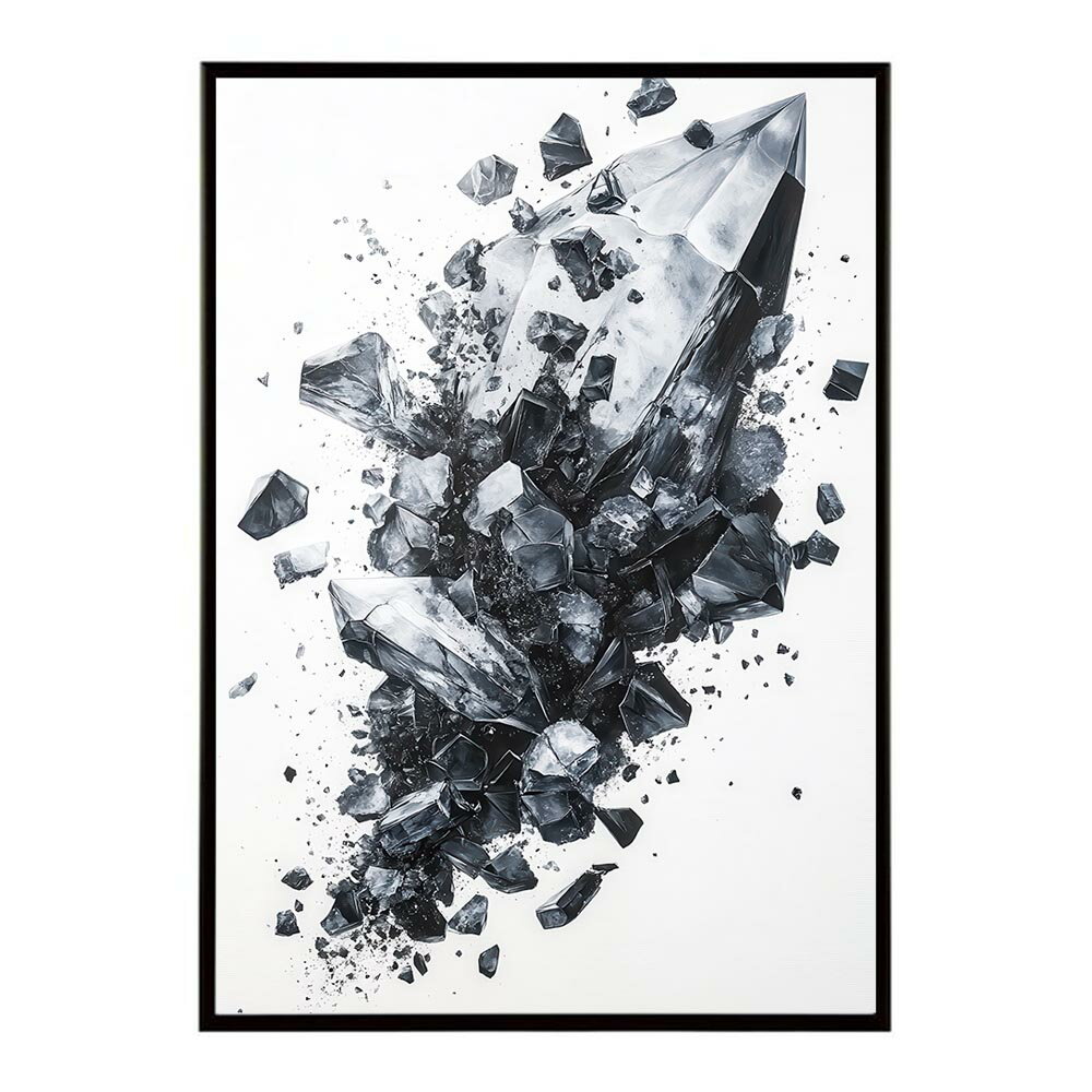 Rakuten - クラッシュストーン 宝石 ジュエル 天然石 クラック ポスター パワー ヒーリング 誕生石 風水 金運 浄化 ルース スピリチュアル インテリア おしゃれ プリントポスター フォト イラスト 【lh-poster-10139】