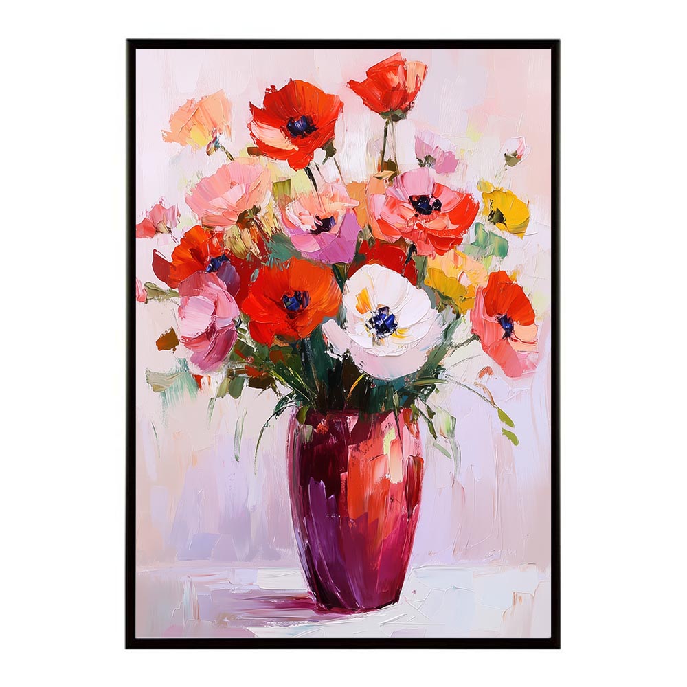 アーティスティックフラワー ポスター 絵画 絵 油絵 アート　お花 ドライフラワー 生花 観葉 植物 自然 インテリア おしゃれ プリントポスター フォト イラスト お洒落 特大 大きい【lh-poster-10674】