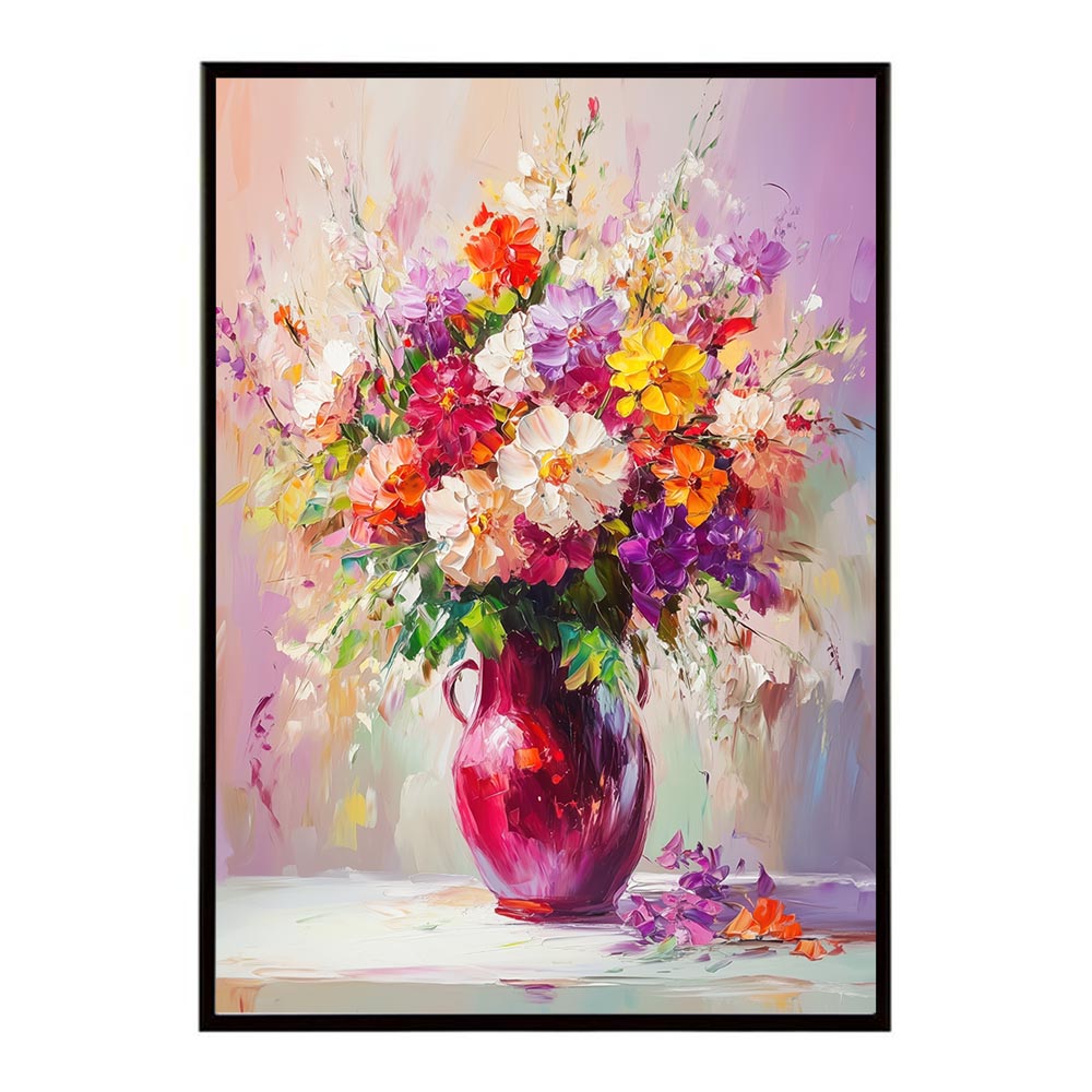 アーティスティックフラワー ポスター 絵画 絵 油絵 アート　お花 ドライフラワー 生花 観葉 植物 自然 インテリア おしゃれ プリントポスター フォト イラスト お洒落 特大 大きい【lh-poster-10675】