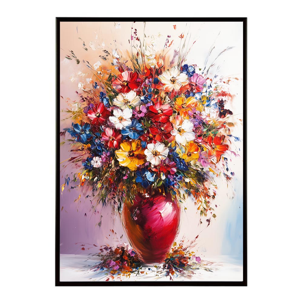 アーティスティックフラワー ポスター 絵画 絵 油絵 アート　お花 ドライフラワー 生花 観葉 植物 自然 インテリア おしゃれ プリントポスター フォト イラスト お洒落 特大 大きい【lh-poster-10677】