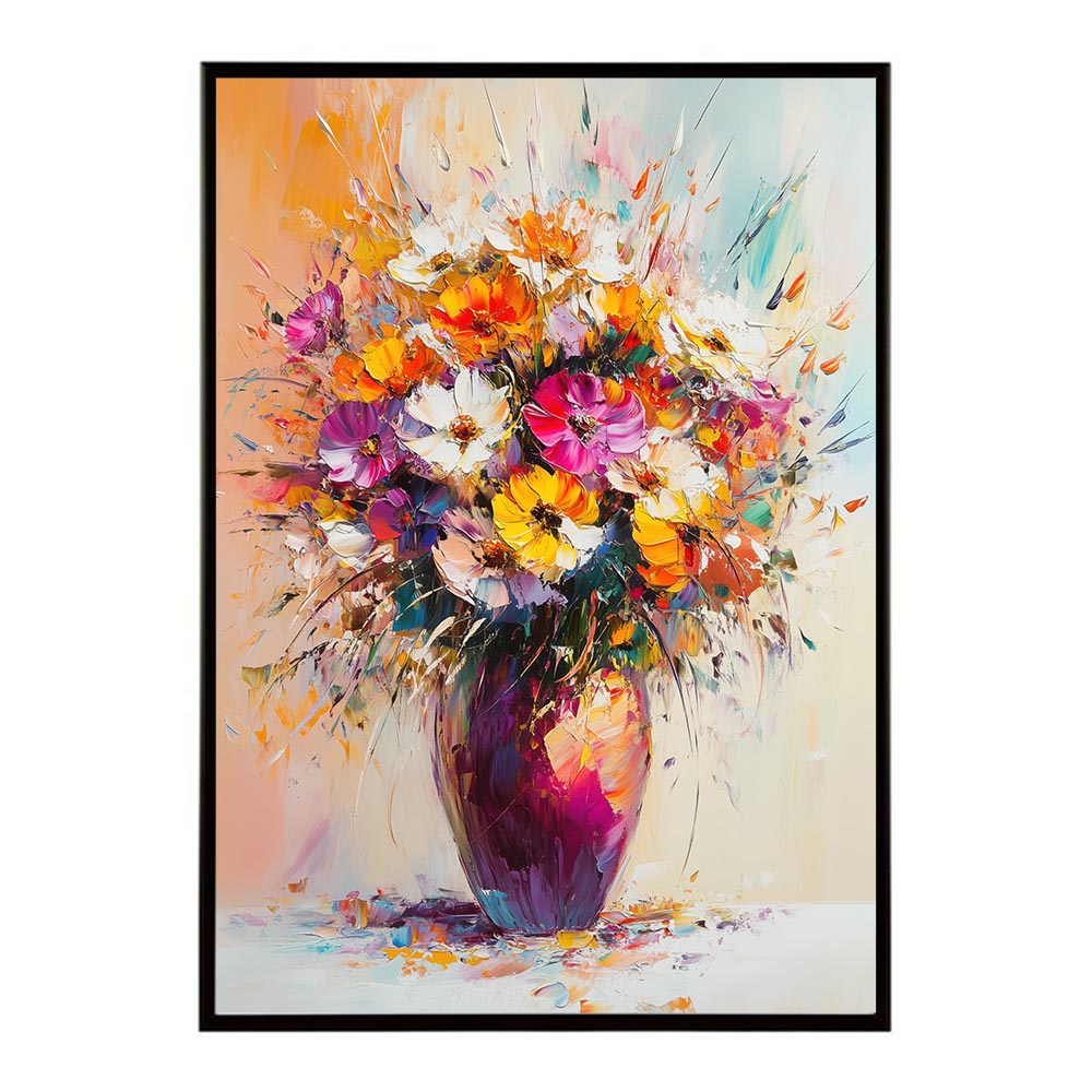 アーティスティックフラワー ポスター 絵画 絵 油絵 アート　お花 ドライフラワー 生花 観葉 植物 自然 インテリア おしゃれ プリントポスター フォト イラスト お洒落 特大 大きい【lh-poster-10678】