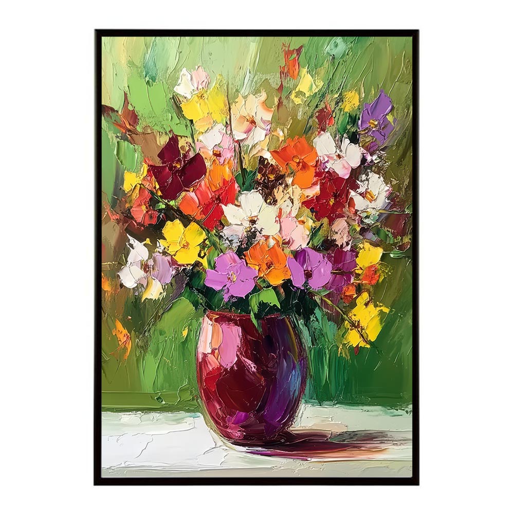 アーティスティックフラワー ポスター 絵画 絵 油絵 アート　お花 ドライフラワー 生花 観葉 植物 自然 インテリア おしゃれ プリントポスター フォト イラスト お洒落 特大 大きい【lh-poster-10683】