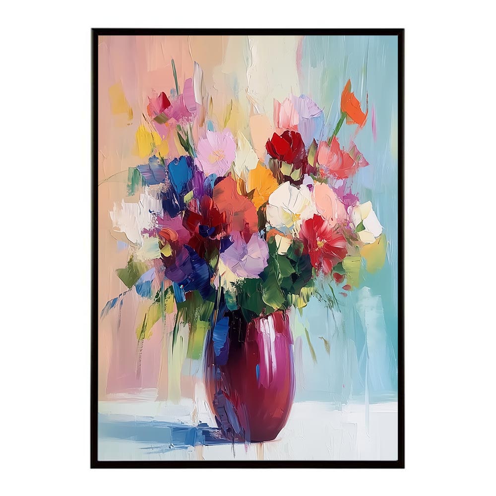 アーティスティックフラワー ポスター 絵画 絵 油絵 アート　お花 ドライフラワー 生花 観葉 植物 自然 インテリア おしゃれ プリントポスター フォト イラスト お洒落 特大 大きい【lh-poster-10684】