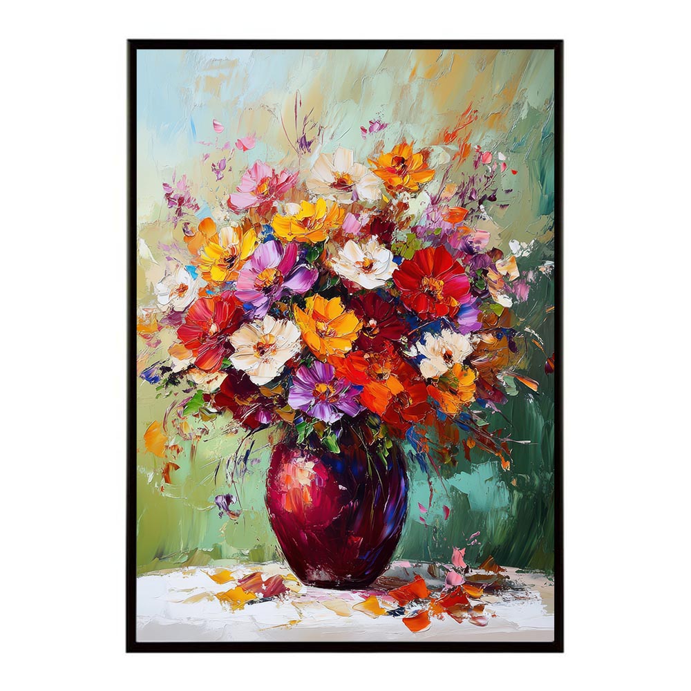 アーティスティックフラワー ポスター 絵画 絵 油絵 アート　お花 ドライフラワー 生花 観葉 植物 自然 インテリア おしゃれ プリントポスター フォト イラスト お洒落 特大 大きい【lh-poster-10688】
