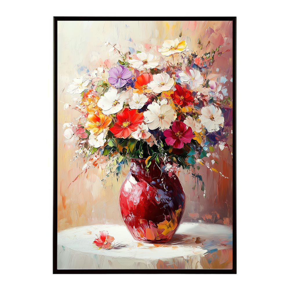 アーティスティックフラワー ポスター 絵画 絵 油絵 アート　お花 ドライフラワー 生花 観葉 植物 自然 インテリア おしゃれ プリントポスター フォト イラスト お洒落 特大 大きい【lh-poster-10693】