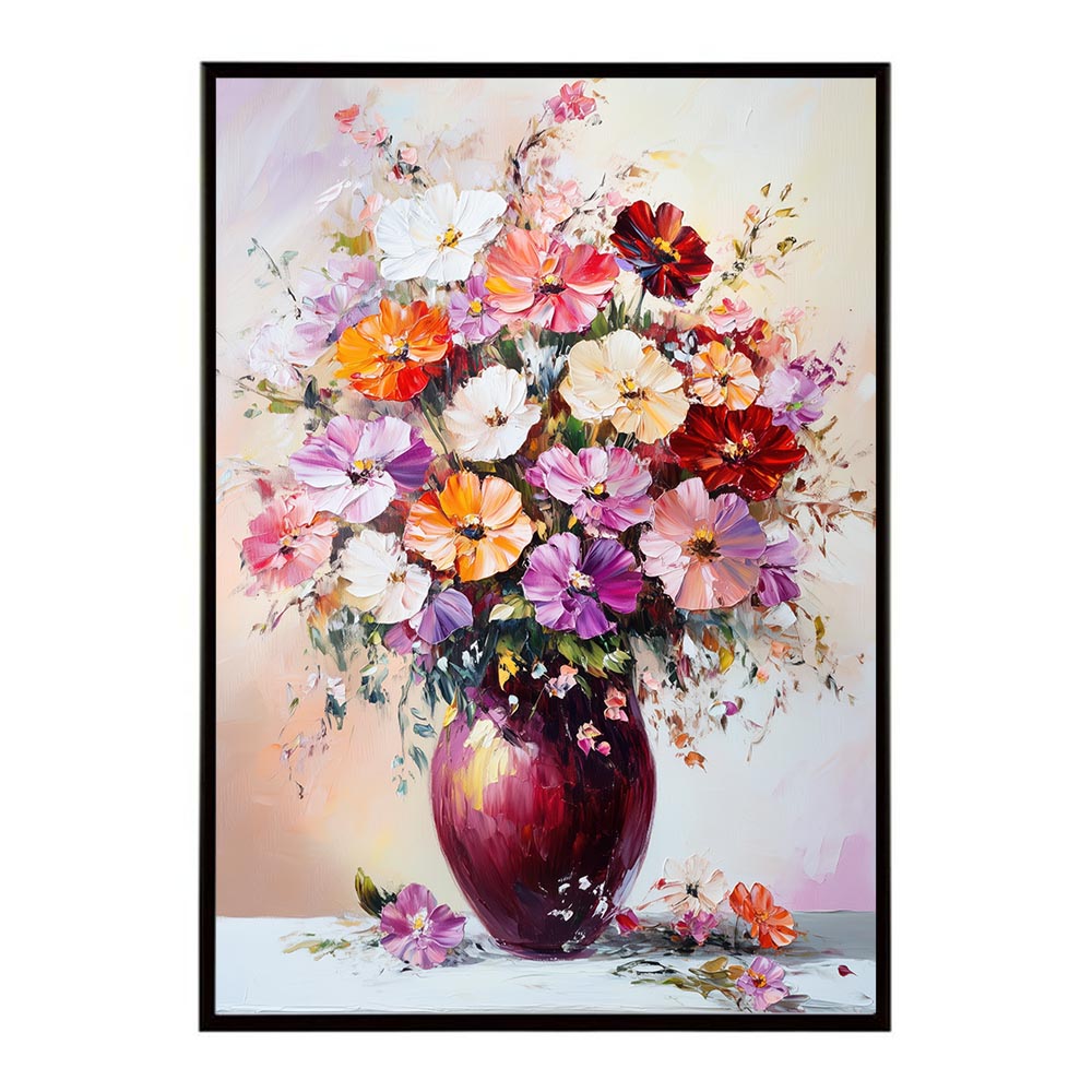 アーティスティックフラワー ポスター 絵画 絵 油絵 アート　お花 ドライフラワー 生花 観葉 植物 自然 インテリア おしゃれ プリントポスター フォト イラスト お洒落 特大 大きい【lh-poster-10694】