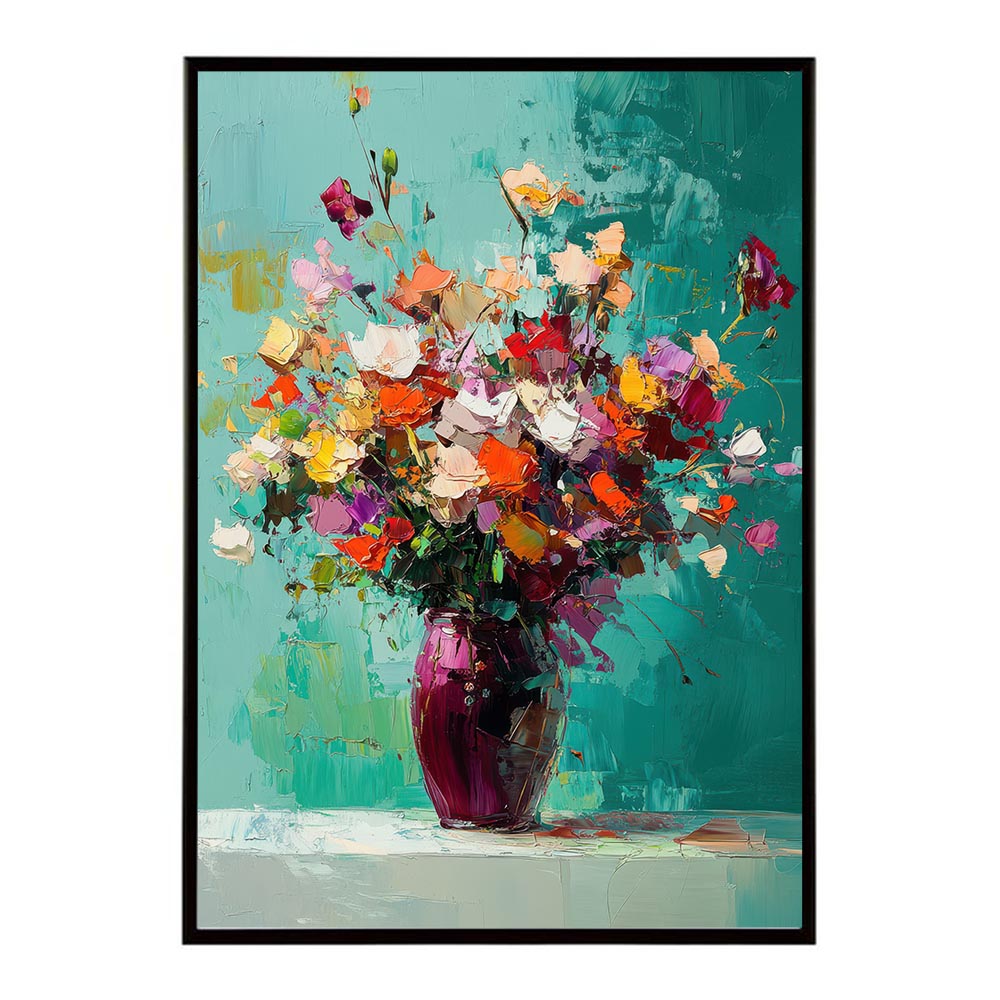 アーティスティックフラワー ポスター 絵画 絵 油絵 アート　お花 ドライフラワー 生花 観葉 植物 自然 インテリア おしゃれ プリントポスター フォト イラスト お洒落 特大 大きい【lh-poster-10696】