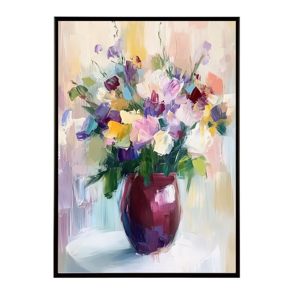 アーティスティックフラワー ポスター 絵画 絵 油絵 アート　お花 ドライフラワー 生花 観葉 植物 自然 インテリア おしゃれ プリントポスター フォト イラスト お洒落 特大 大きい【lh-poster-10697】