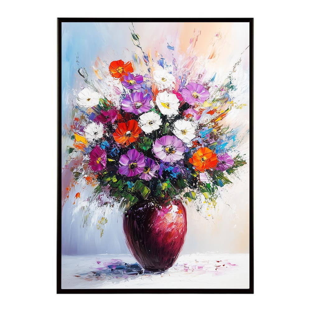 アーティスティックフラワー ポスター 絵画 絵 油絵 アート　お花 ドライフラワー 生花 観葉 植物 自然 インテリア おしゃれ プリントポスター フォト イラスト お洒落 特大 大きい【lh-poster-10700】